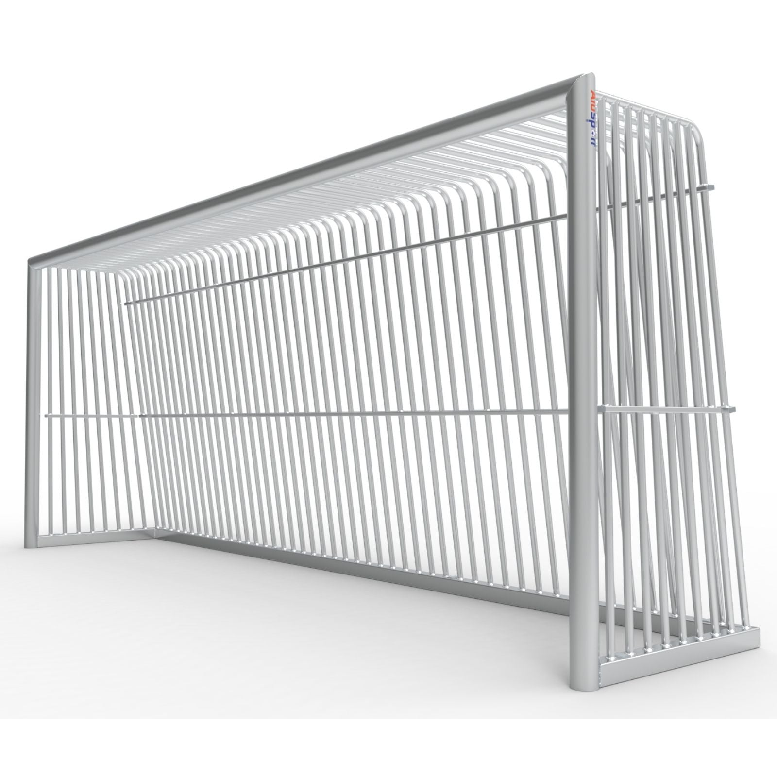 Extra groot anti-vandalisme aluminium voetbaldoel - Alusport AA300 - 5 x 2 m