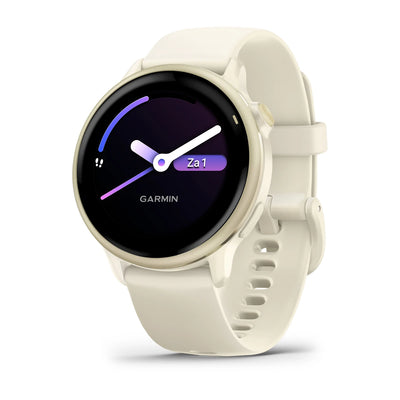 Garmin Vivoactive 6 - Health & fitness smartwatch - Lunar Gold met Bone band