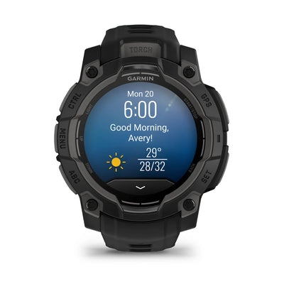 Garmin Instinct 3 AMOLED - 45 mm et 50 mm - Montre connectée robuste pour le multisport et l'aventure