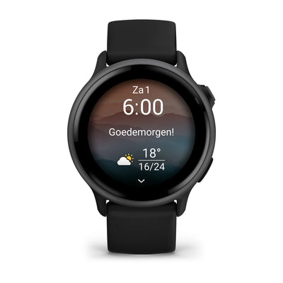 Garmin Vivoactive 6 - Montre connectée santé et fitness - Ardoise avec bracelet noir