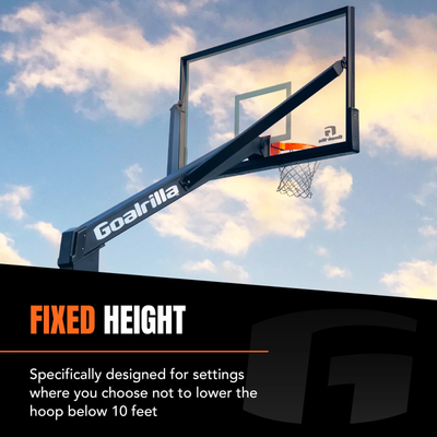 Goalrilla FH72 Fixed Height Professionele Basketbalpaal (Inground) - Gratis Mikasa bal