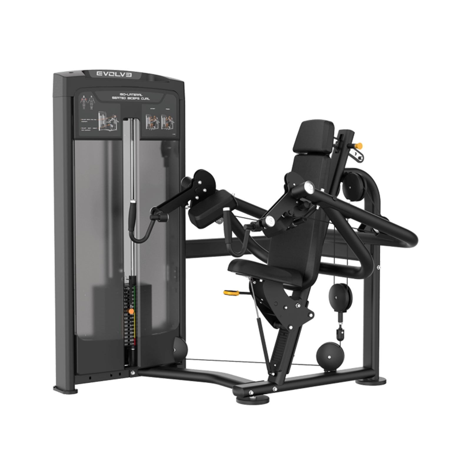 Iso-laterale Biceps Curl Machine - Evolve Fitness Ultra Series SC-UL-310 Selectorized