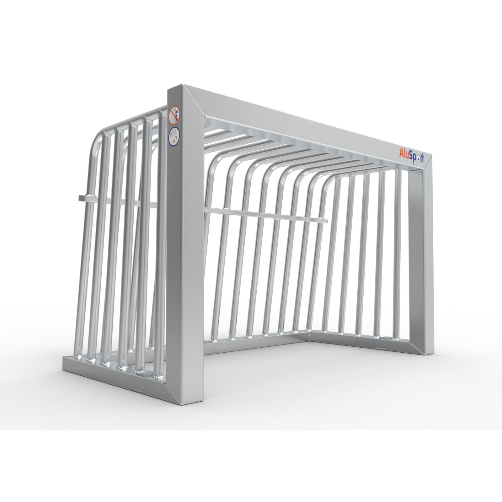 Klein anti-vandalisme aluminium voetbaldoel - Alusport AA120 - 1.2 x 0.8 m