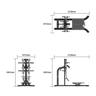 Lateral Raise Machine - Evolve Fitness Ultra Series SC-UL-340 Plate Loaded