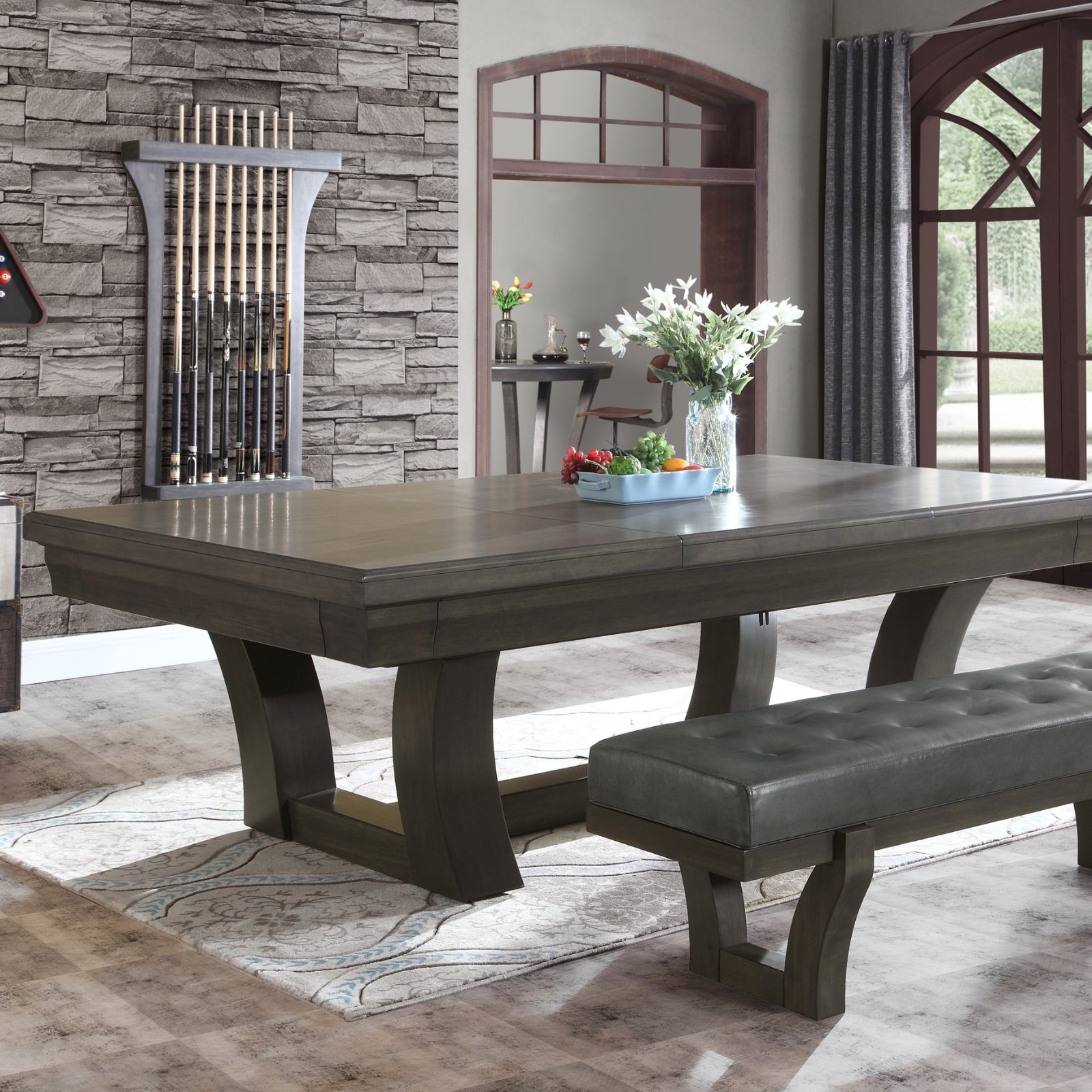 Zitbank voor pooltafel - Winsport Premium - 175 x 50 x 50 cm