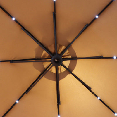 Parasol Netspa pour spa - Ø 250 x H 250 cm, protection UV50+, structure en acier avec couche de protection époxy et éclairage LED