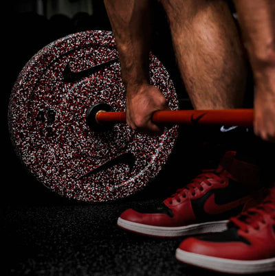 Nike Strength Grind Bumper Plates Set - Crimson Clay