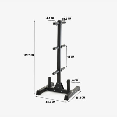 Nike Strength Plate Tree & Barbell Holder - Zwart