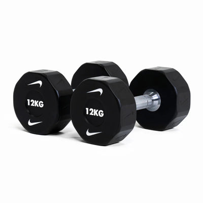 Nike Strength Pro Urethane Dumbbells - Zwart - Verkocht per paar