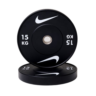 Nike Strength Rubber Bumper Plates Set - Zwart