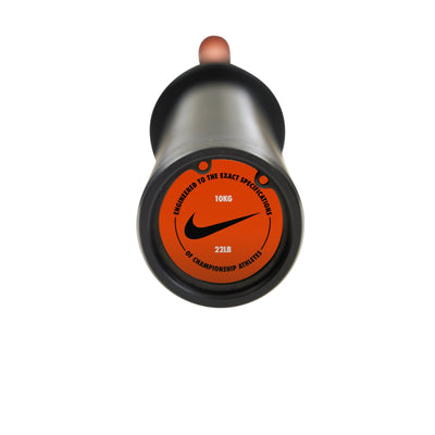 Nike Strength Premium Coated Curl Bar 10 kg - Oranje / Orange Swoosh - Cerakote coating