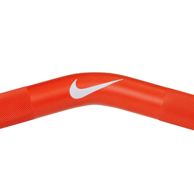 Nike Strength Premium Coated Curl Bar 10 kg - Oranje / Orange Swoosh - Cerakote coating