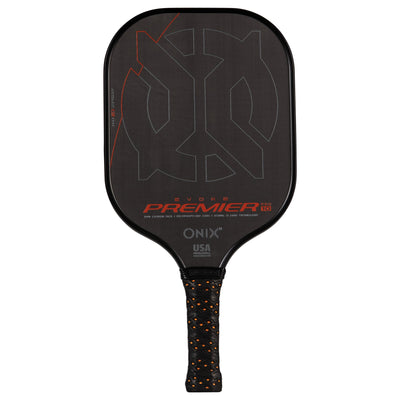 ONIX Evoke Premier Raw Carbon 12 (Power) Orange - Raquette de pickleball - Qualité tournoi