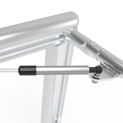 Opklapbaar professioneel aluminium voetbaldoel - Alusport TPI380V - 300 x 200 x 120 cm - incl. net