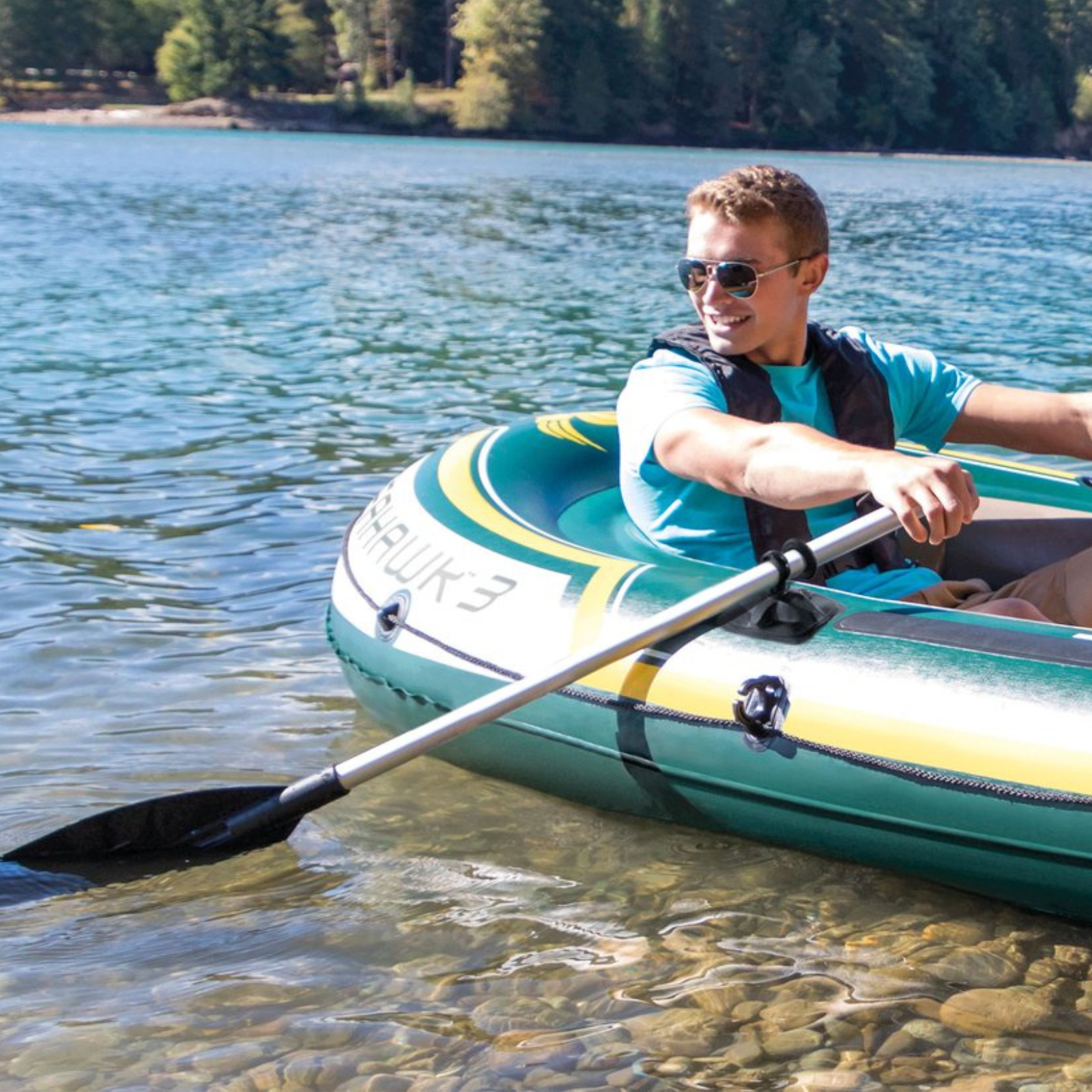 Intex Seahawk Schlauchboot für 3 Personen – 295 x 137 cm