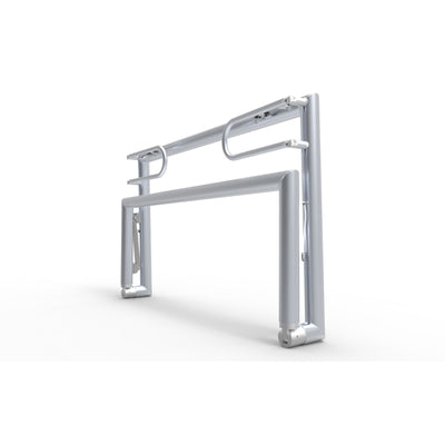 Opklapbaar klein aluminium voetbaldoel - Alusport TRI1680V - 160 x 100 x 80 cm - incl. net