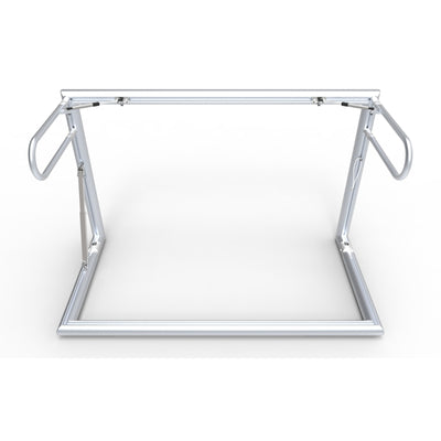 Opklapbaar klein aluminium voetbaldoel - Alusport TRI1680V - 160 x 100 x 80 cm - incl. net