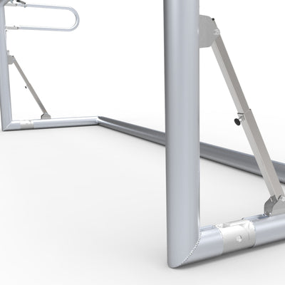 Opklapbaar klein aluminium voetbaldoel - Alusport TRI3080V - 300 x 100 x 80 cm - incl. net