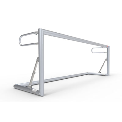 Opklapbaar klein aluminium voetbaldoel - Alusport TRI3080V - 300 x 100 x 80 cm - incl. net