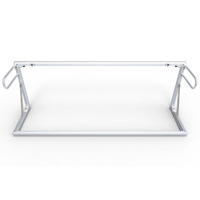 Opklapbaar klein aluminium voetbaldoel - Alusport TRI3080V - 300 x 100 x 80 cm - incl. net