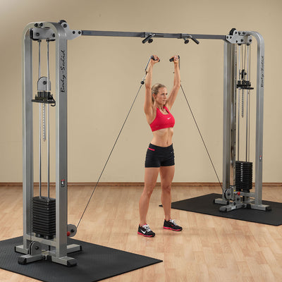 Body-Solid Pro Clubline SCC1200 Cable Crossover - Steekgewichten