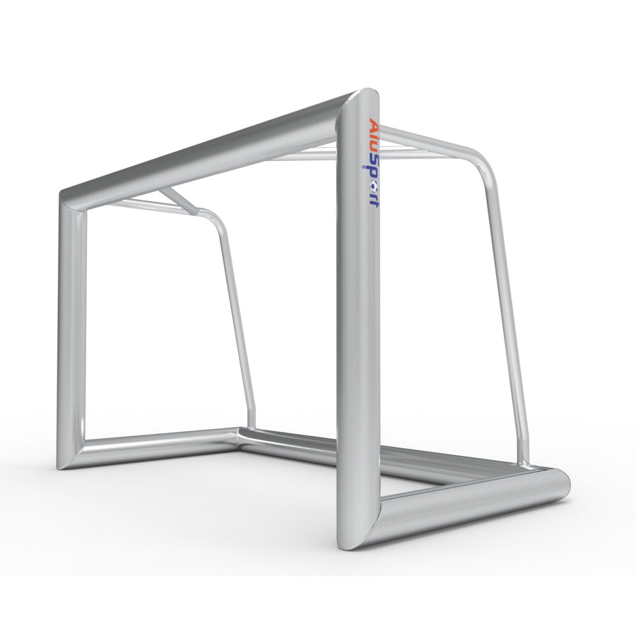 But de football professionnel en aluminium pour entraînement - Alusport TR1282 - 120 x 80 x 65 cm - filet inclus