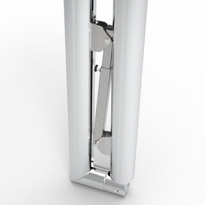 Opklapbaar professioneel aluminium voetbaldoel - Alusport TPI580V - 500 x 200 x 160 cm - incl. net