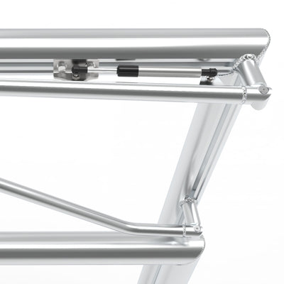 Opklapbaar professioneel aluminium voetbaldoel - Alusport TPI580V - 500 x 200 x 160 cm - incl. net