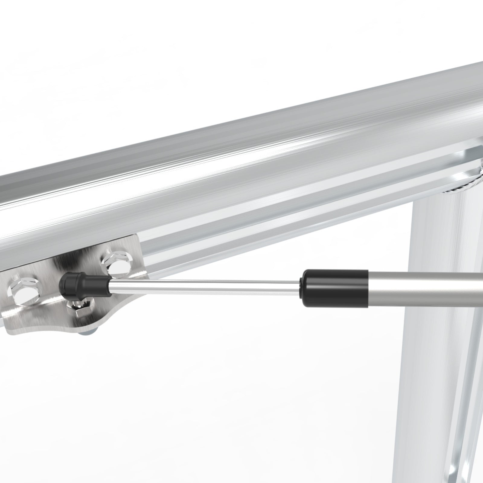 Opklapbaar professioneel aluminium voetbaldoel - Alusport TPI580V - 500 x 200 x 160 cm - incl. net