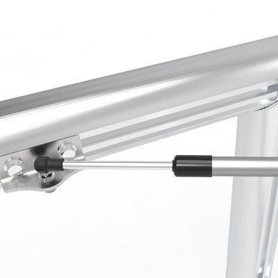 Opklapbaar professioneel aluminium voetbaldoel - Alusport TPI580V - 500 x 200 x 160 cm - incl. net