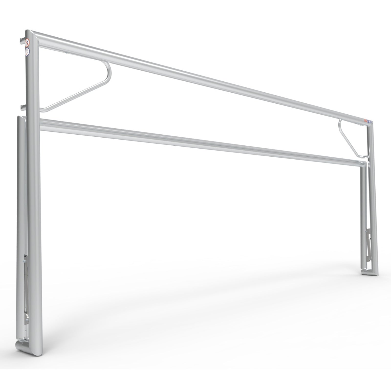 Opklapbaar professioneel aluminium voetbaldoel - Alusport TPI580V - 500 x 200 x 160 cm - incl. net