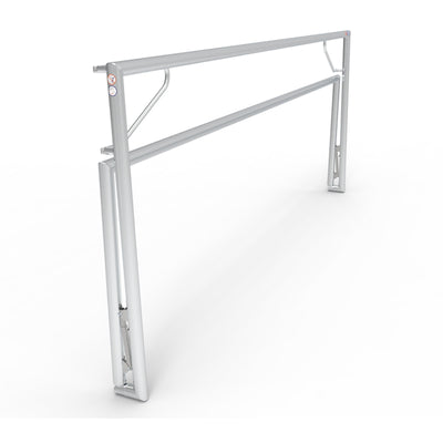 Opklapbaar professioneel aluminium voetbaldoel - Alusport TPI580V - 500 x 200 x 160 cm - incl. net