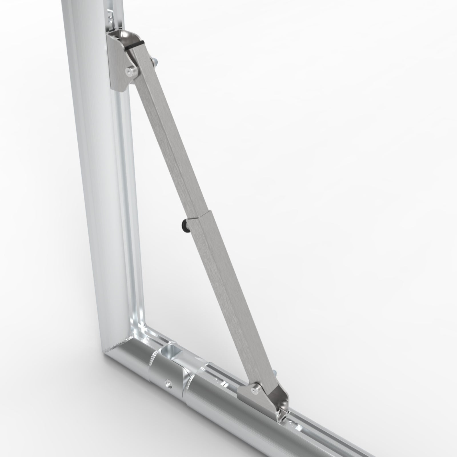 Opklapbaar professioneel aluminium voetbaldoel - Alusport TPI580V - 500 x 200 x 160 cm - incl. net