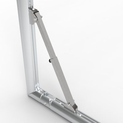 Opklapbaar professioneel aluminium voetbaldoel - Alusport TPI580V - 500 x 200 x 160 cm - incl. net