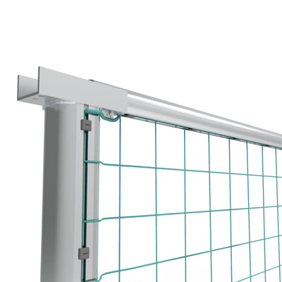 Professionele aluminium ballenvanger voor sportveld - Alusport BV002 - 25 x 5 m - incl. net en palen