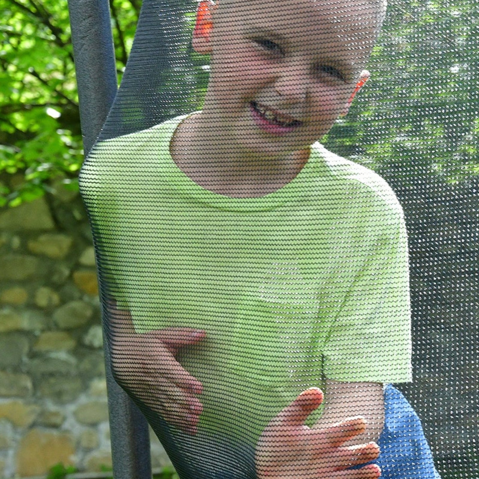 Progressive Flex opbouw trampoline rond (Ø180 cm) met net - geel