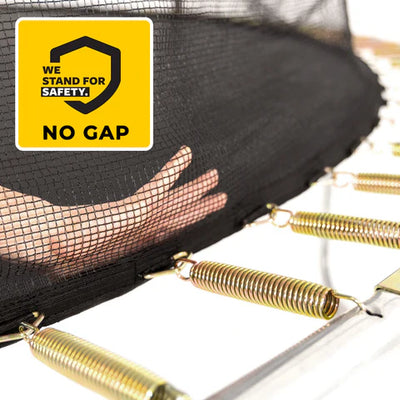 Progressive Flex opbouw trampoline rond (Ø240 cm) met net - geel