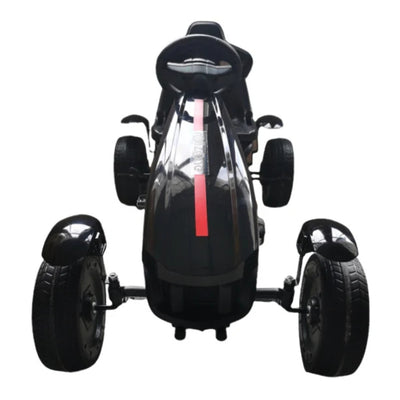 Zwarte skelter - Rollzone RZGK001 - Voor kinderen 4 - 8 jaar