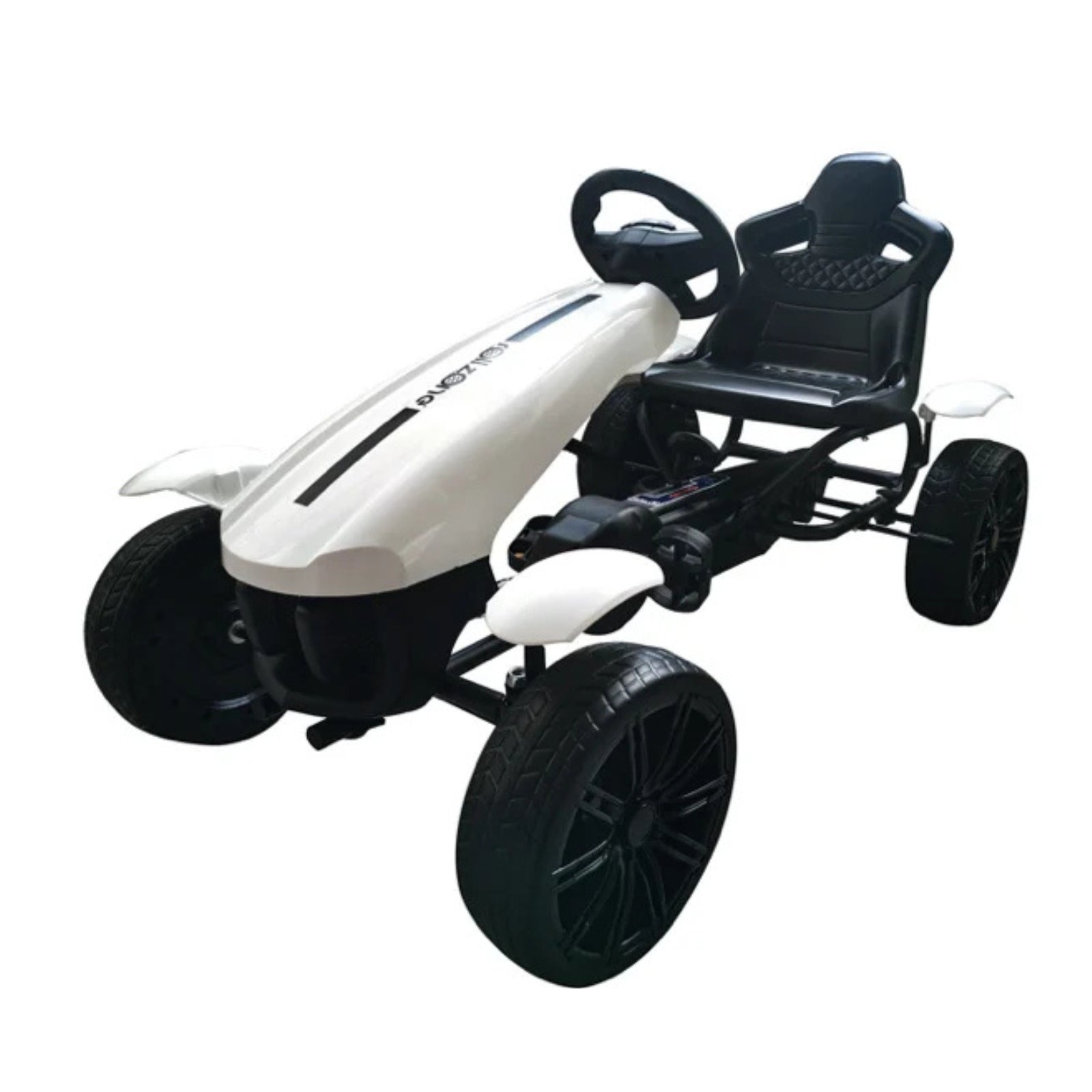 Weißes Go-Kart - Rollzone RZGK001 - Für Kinder von 4 - 8 Jahren