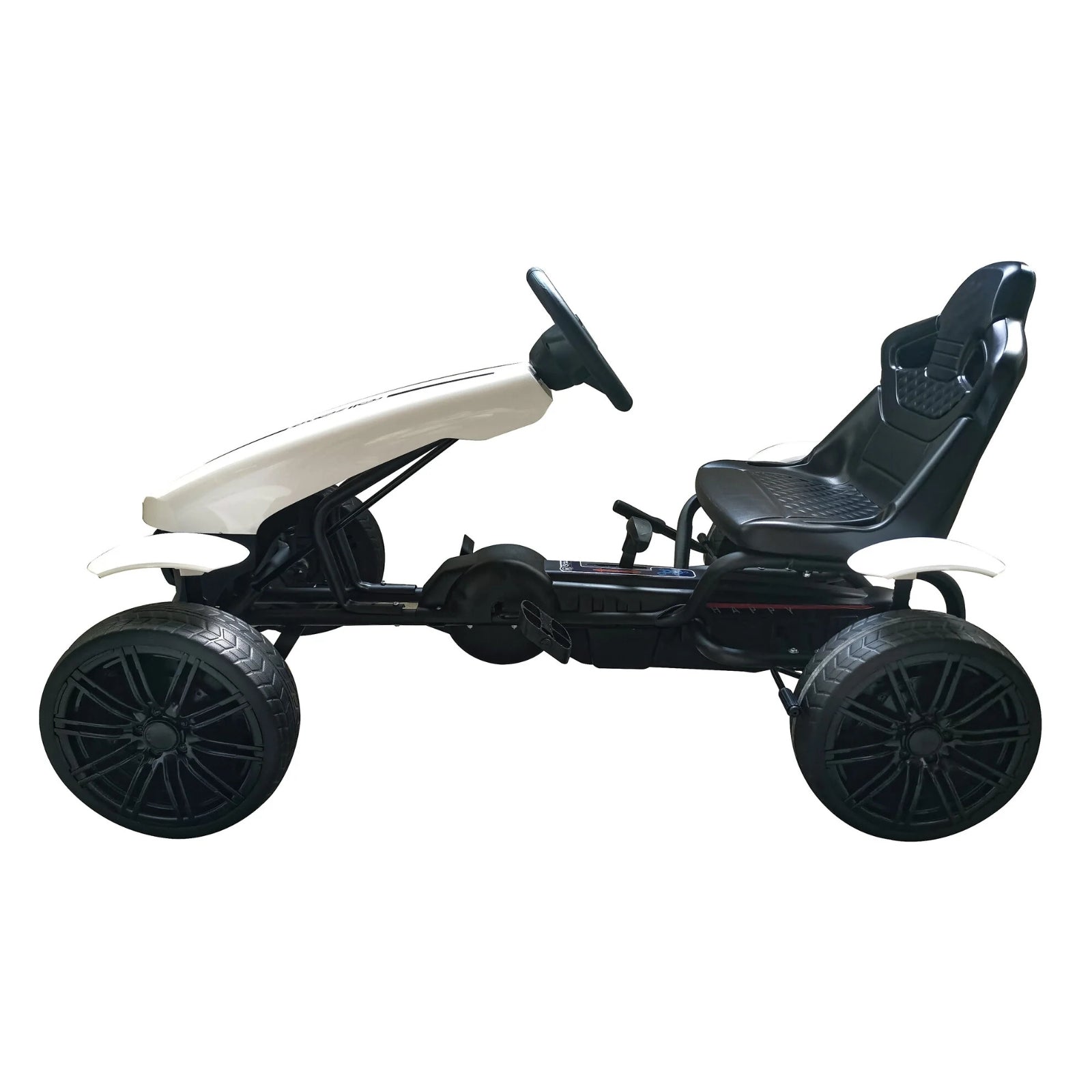 Weißes Go-Kart - Rollzone RZGK001 - Für Kinder von 4 - 8 Jahren