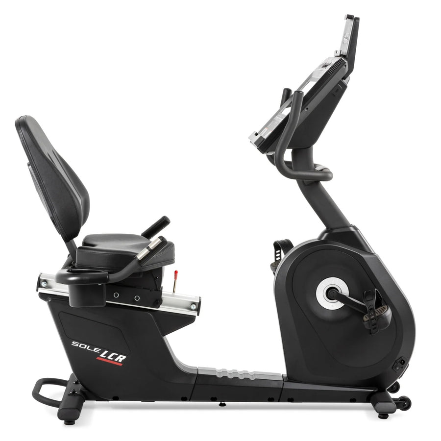 Vélo d'exercice allongé Sole Fitness LCR avec console de divertissement - dernier modèle