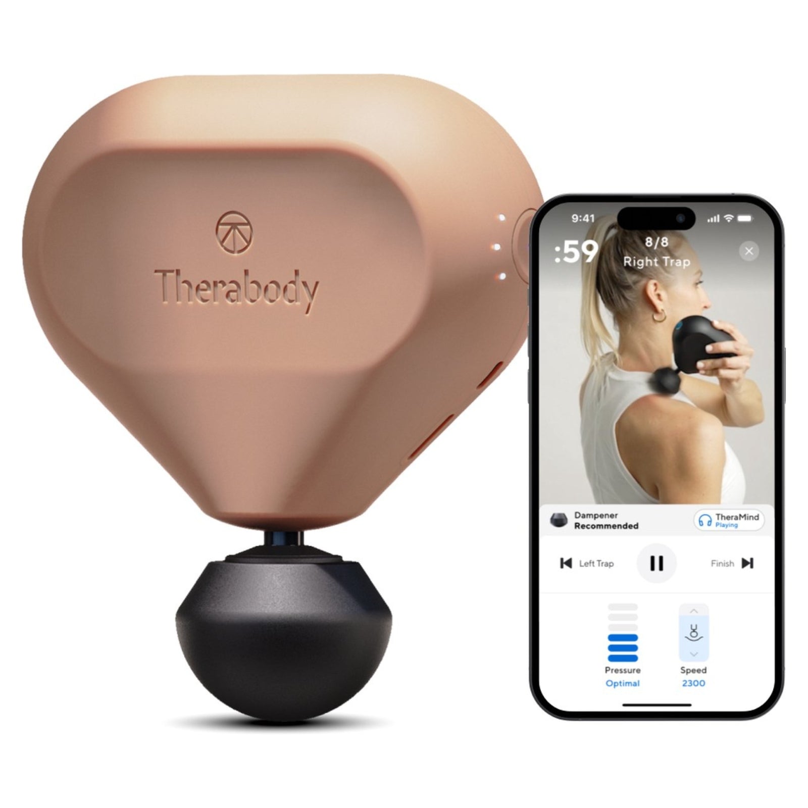 Therabody TheraGun Mini 2.0 Desert Rose - massagegun