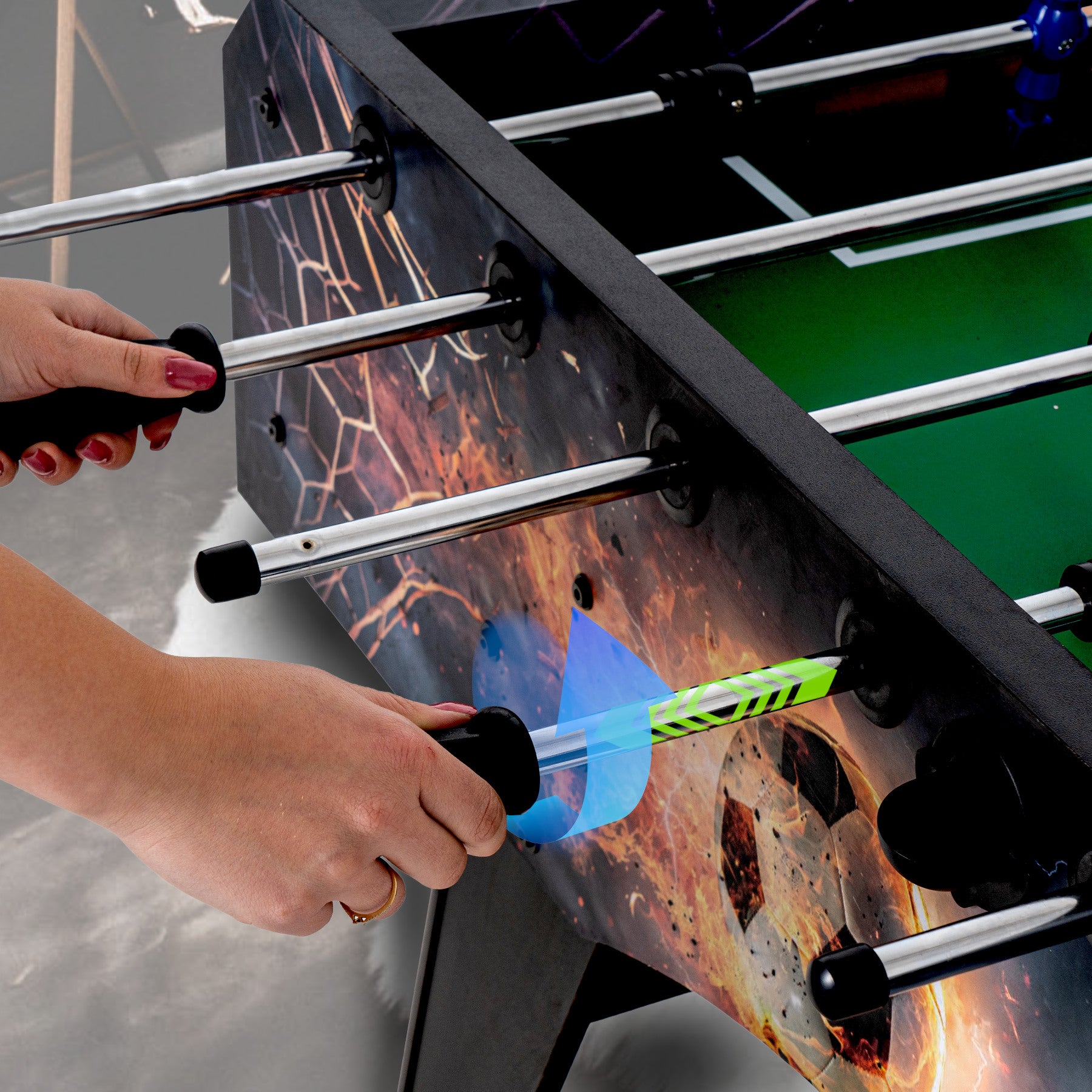 Babyfoot - Thunder Highflyer 5FT - 140cm x 74cm x 88cm