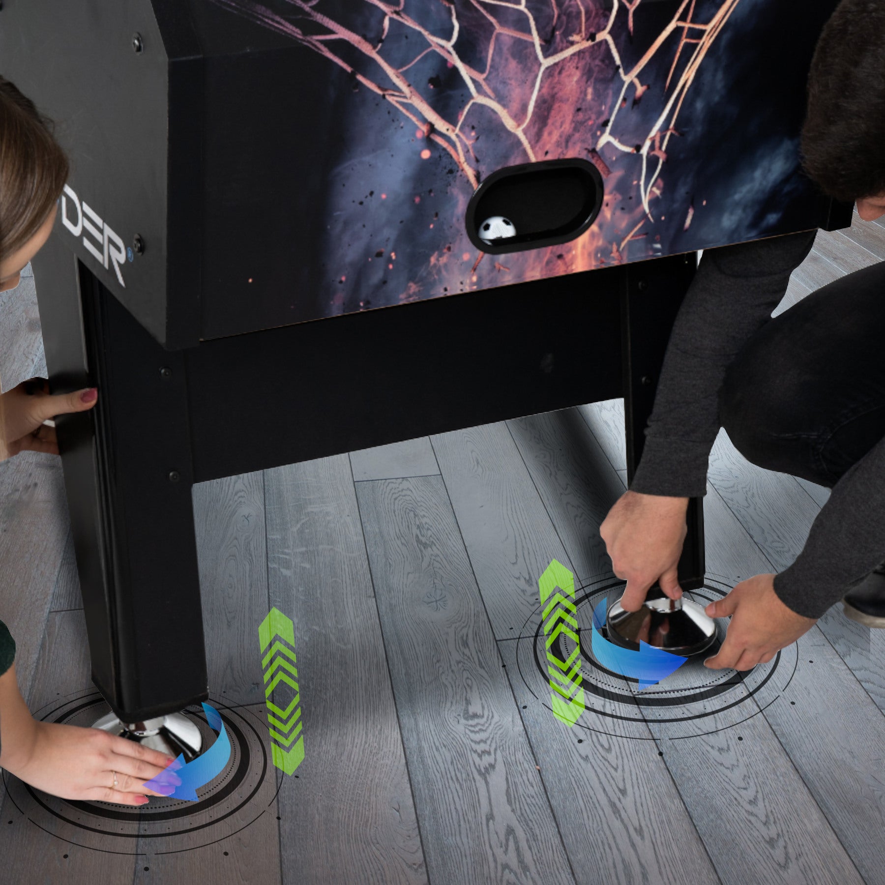 Babyfoot - Thunder Highflyer 5FT - 140cm x 74cm x 88cm