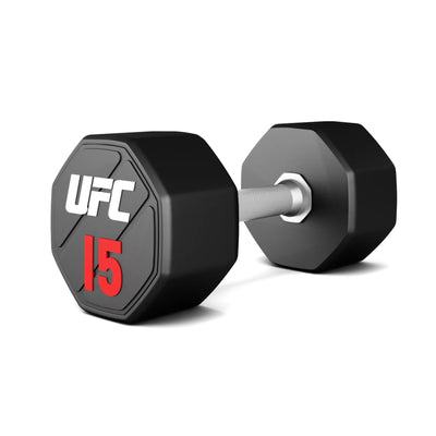 Support d'haltères UFC avec 10 haltères en uréthane de qualité supérieure - 2 à 20 kg