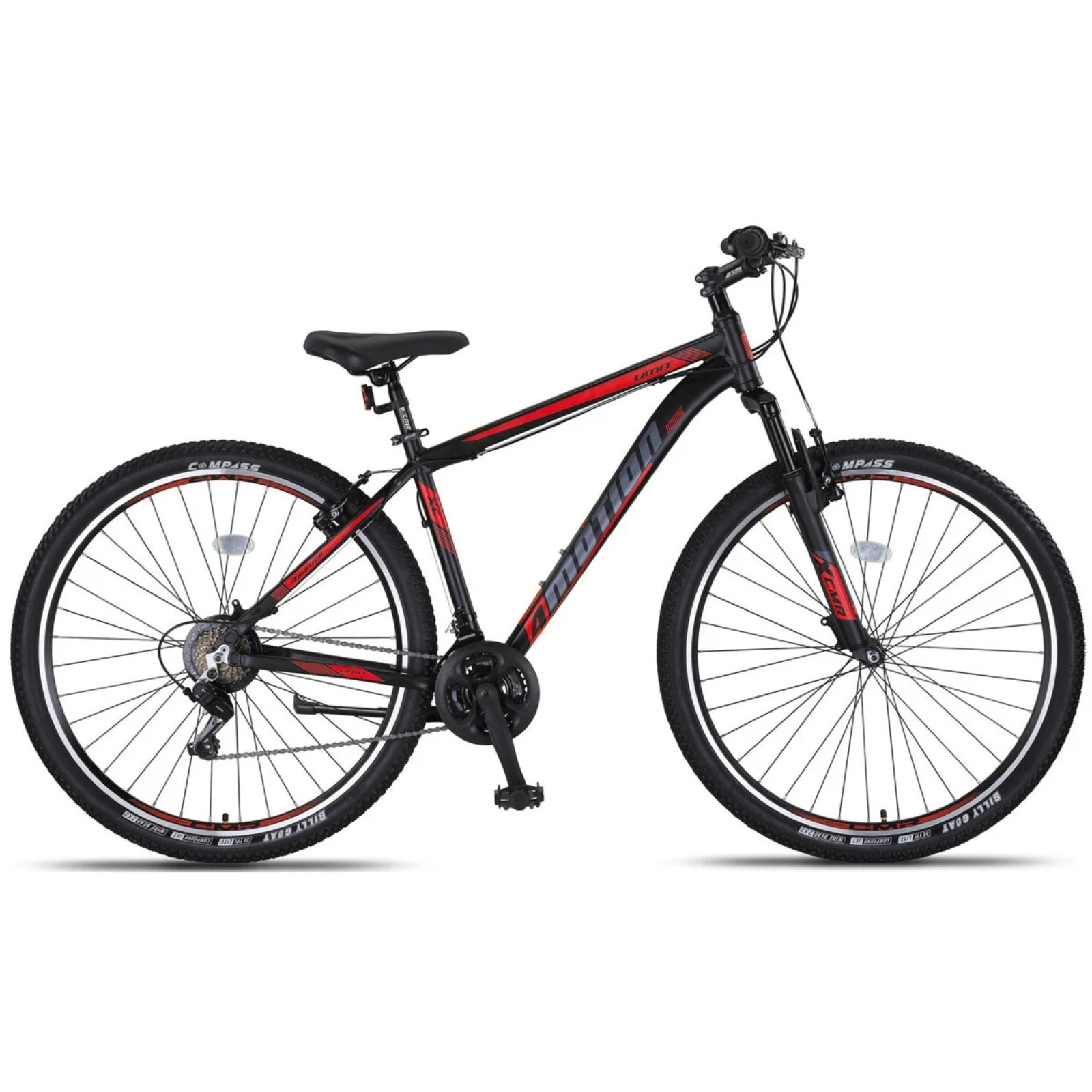 VTT Umit 4 Motion Chrome/Noir - Roues de 27,5 pouces / Unisexe Freins V-Brake 21V