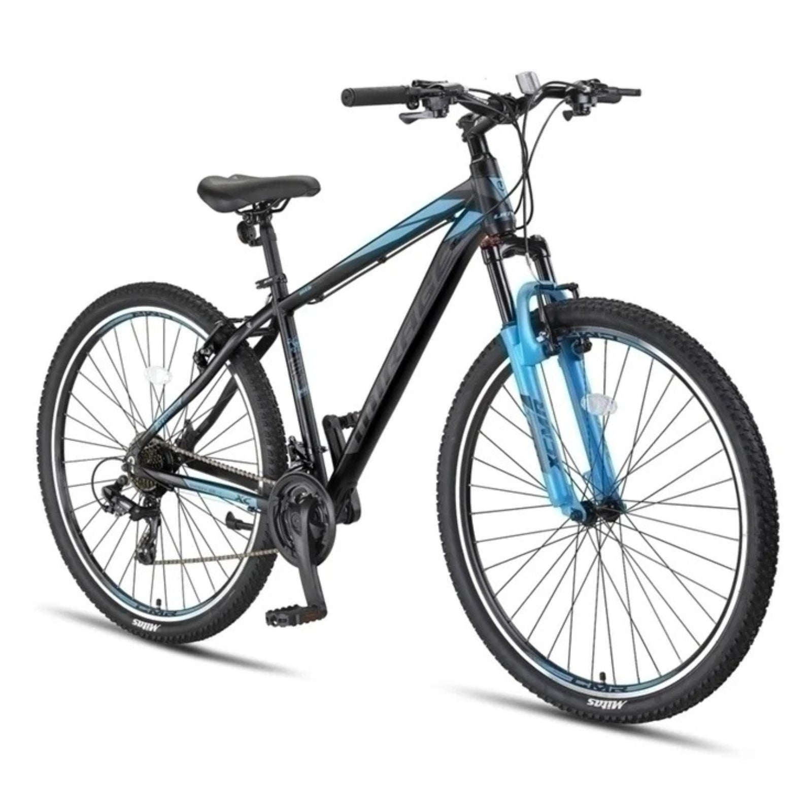 Umit Mirage Mountain Bike Zwart/blauw - 27.5 inch wielen / Unisex 21V V-Brakes