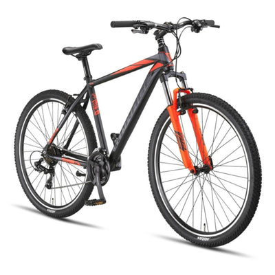 Umit Mirage Mountainbike Zwart/oranje - 27.5 inch wielen / Unisex 21V V-Brakes