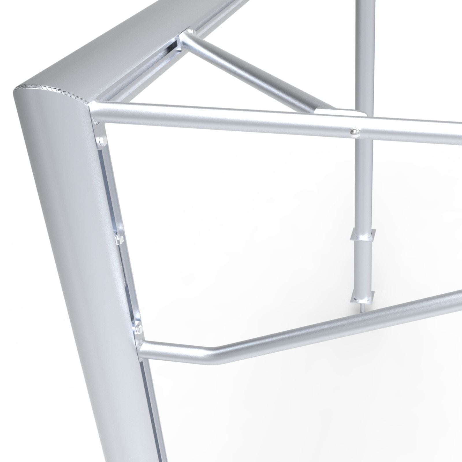 Vast aluminium voetbaldoel - Alusport VP310 - 300 x 200 cm - incl. net