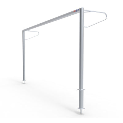 Vast aluminium voetbaldoel - Alusport VP510 - 500 x 200 cm - incl. net